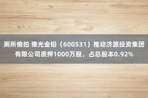 厕所偷拍 豫光金铅（600531）推动济源投资集团有限公司质押1000万股，占总股本0.92%