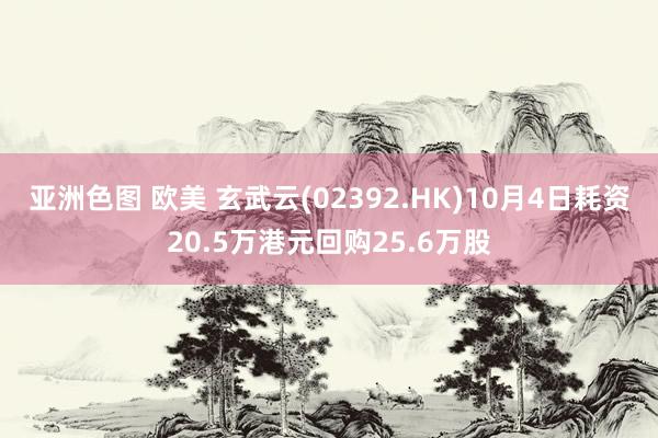 亚洲色图 欧美 玄武云(02392.HK)10月4日耗资20.5万港元回购25.6万股