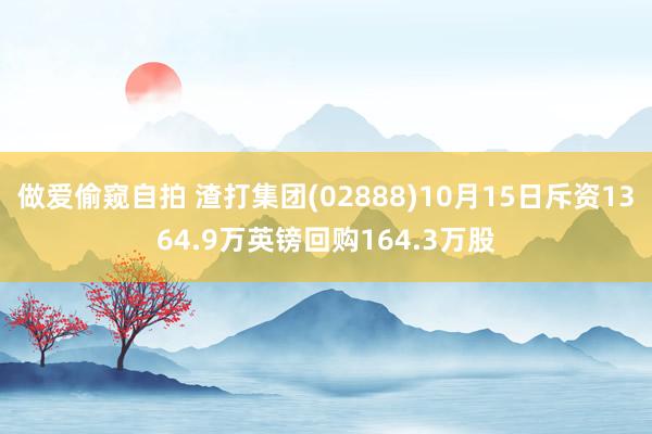 做爱偷窥自拍 渣打集团(02888)10月15日斥资1364.9万英镑回购164.3万股