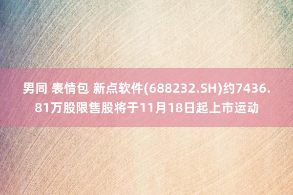 男同 表情包 新点软件(688232.SH)约7436.81万股限售股将于11月18日起上市运动