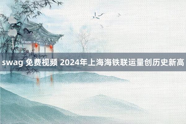 swag 免费视频 2024年上海海铁联运量创历史新高