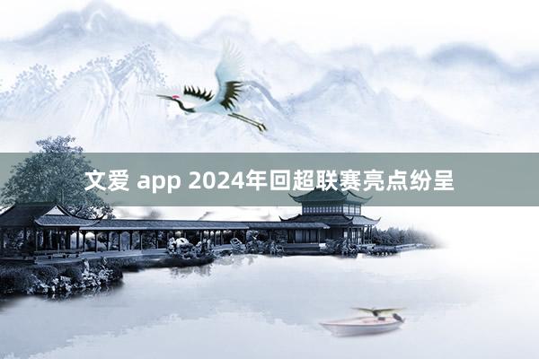 文爱 app 2024年回超联赛亮点纷呈