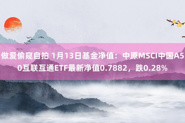 做爱偷窥自拍 1月13日基金净值：中原MSCI中国A50互联互通ETF最新净值0.7882，跌0.28%