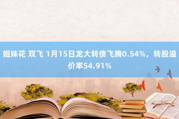 姐妹花 双飞 1月15日龙大转债飞腾0.54%，转股溢价率54.91%