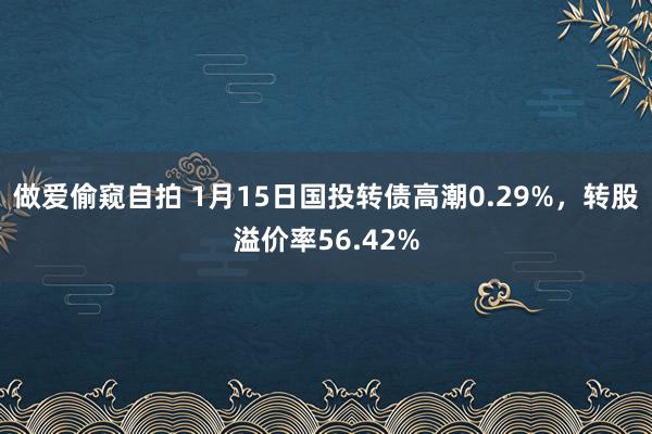 做爱偷窥自拍 1月15日国投转债高潮0.29%，转股溢价率56.42%